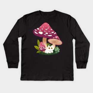 Another shroom cat Kids Long Sleeve T-Shirt